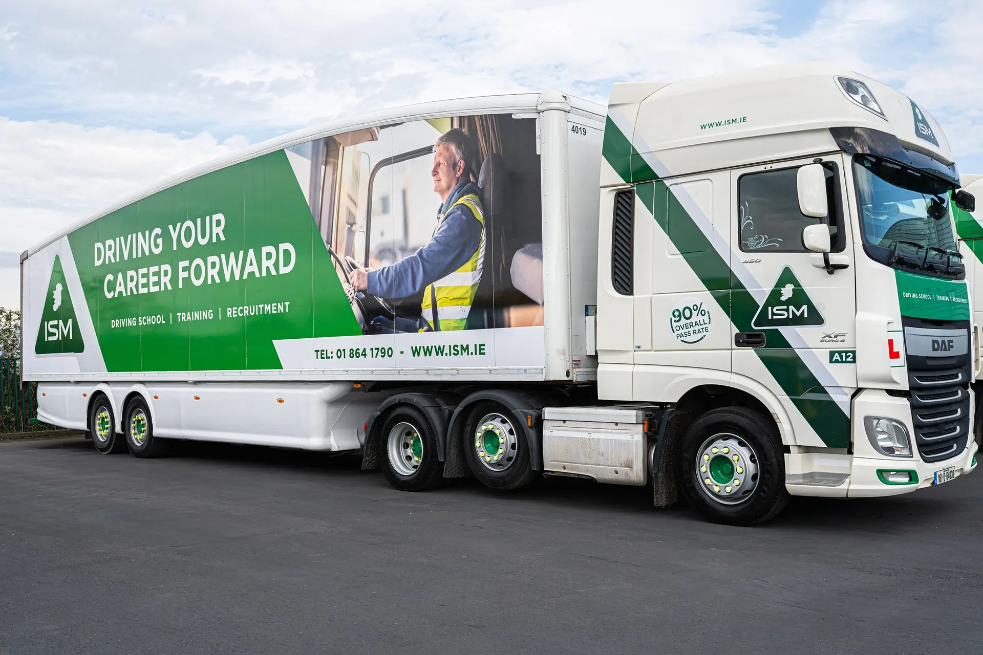 A_large_truck_featuring_ISM_logo_ISM_Driving_Lessons